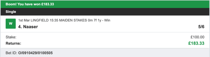 Bet Prediction For Today - Winner - 01/03/2023