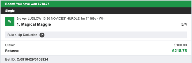 Bet Prediction For Today - Winner - 03/04/2023