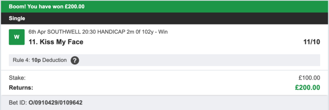 Bet Prediction For Today - Winner - 06/04/2023